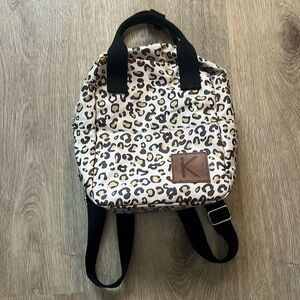 Leopard Print Mini-Backpack